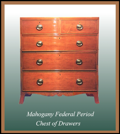 Federal Period Chest Of Drawers, Hander Woodworking