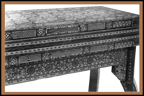 Middle Eastern Game Table, Hander Woodworking
