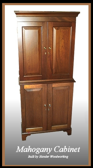 Mahogany Cabinet, Hander Woodworking