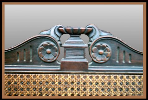 1920"s Federal Period Reproduction Settee, Hander Woodworking